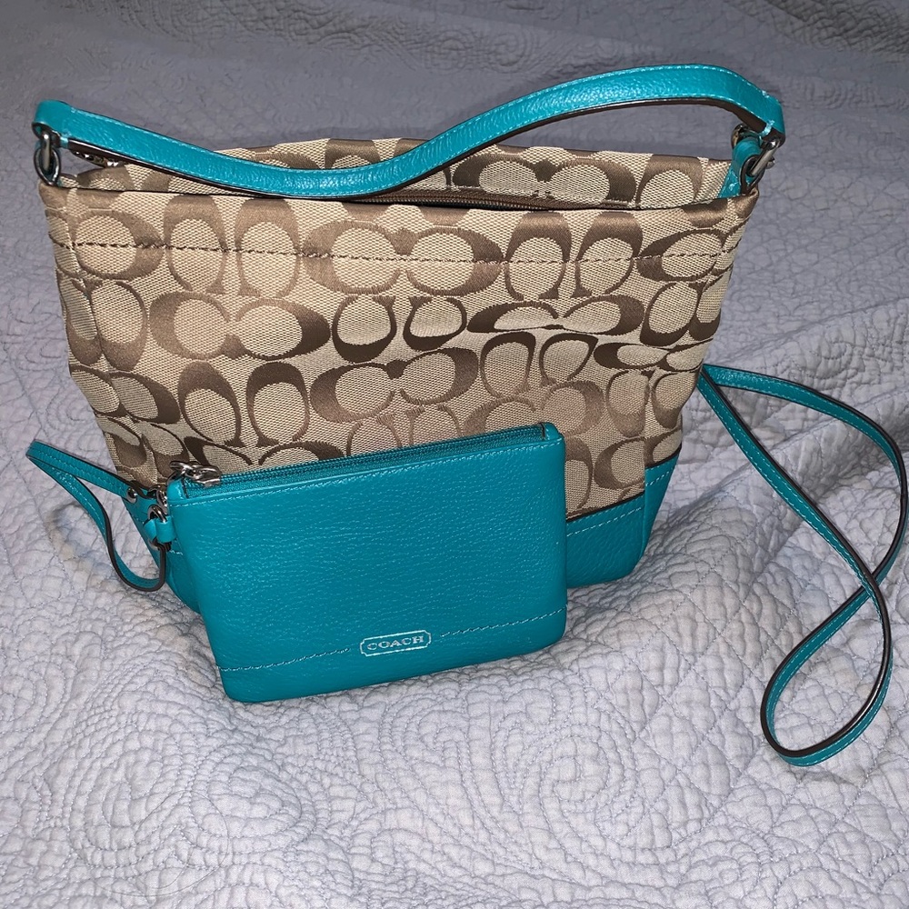 Coach Crossbody Purse and Wristlet